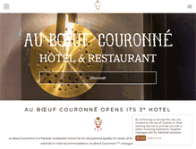 Tablet Screenshot of boeuf-couronne.com